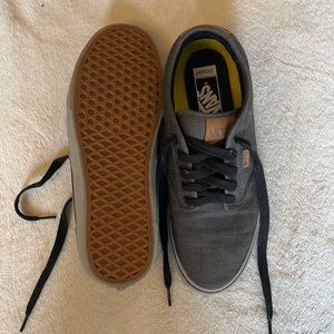 Men’s Vans gray denim shoes with ortholite